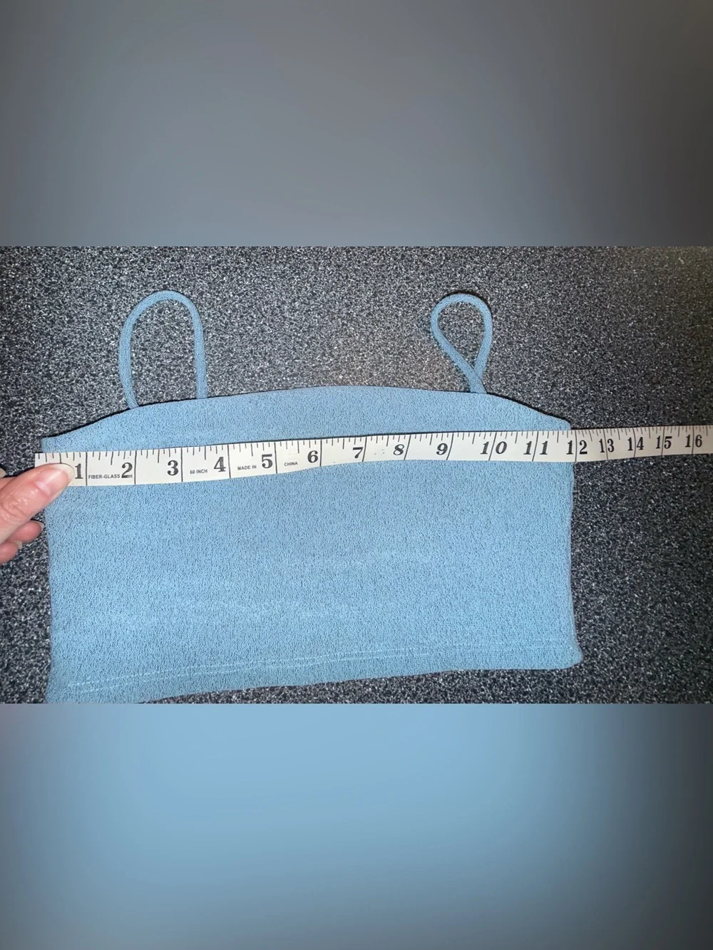 Five Dancewear 2 Piece Blue Heathered Bra/Shorts Set Size Youth XL